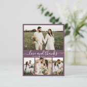 Budget Modern Mauve Photo Weddenschap Hartelijk da (Staand voorkant)
