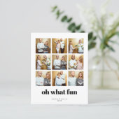 Budget Modern minimalist 9 Square Holiday Foto (Staand voorkant)