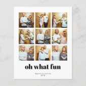 Budget Modern minimalist 9 Square Holiday Foto (Voorkant)