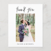 Budget Modern Minimalist bedankkaarten (Voorkant)