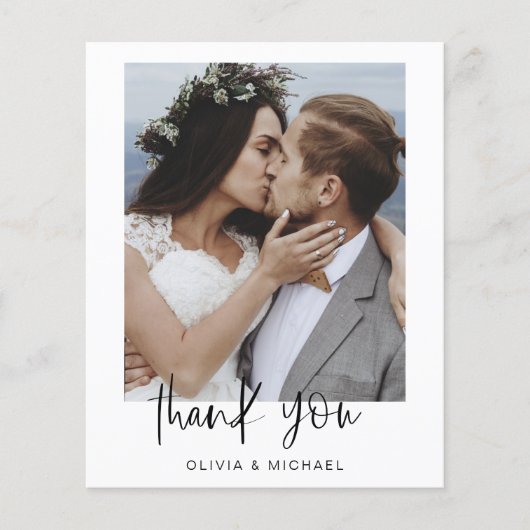 Budget Modern Minimalist bedankkaarten (Voorkant)