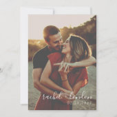 Budget Modern & Minimalist Elegant Photo Wedding Kaart (Voorkant)