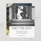 Budget Modern minimalist Two Photo Simple Wedding (Voorkant / Achterkant)