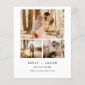 Budget Modern Minimalist White Wedding Foto 4 (Achterkant)