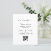 Budget Modern Minimalistisch QR Code Graduation Pa (Staand voorkant)