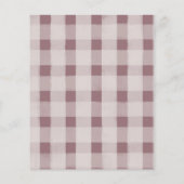 Budget Modern Plaid Save the Date Bruiloft (Achterkant)