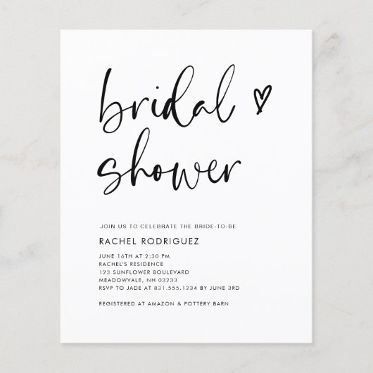 Budget Modern QR Code Vrijgezellenfeest Flyer (Voorkant)