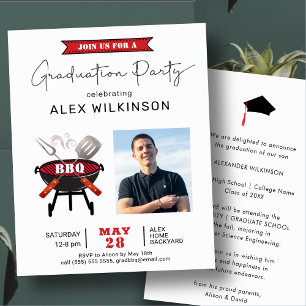 BUDGET Modern Rood Script Foto AFSTUDEERDER BBQ Ui