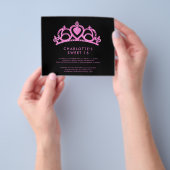 Budget Modern Roze Glitter Sweet 16 Verjaardagsfee Flyer (Hand)