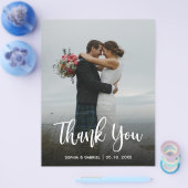 Budget Modern script Volledige foto Weddenschap Be Flyer (Enkel)