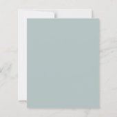 Budget Modern Script Zee Glas Trouw Uitnodiging (Achterkant)