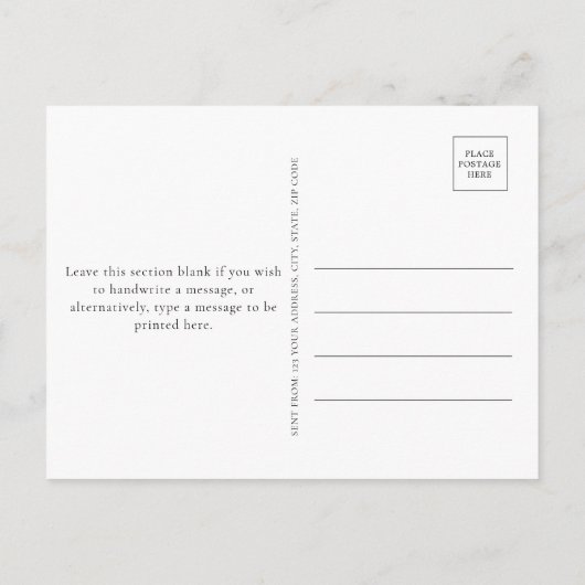 Budget modern Terracotta Vrijgezellenfeest Uitnodiging Briefkaart (Achterkant)