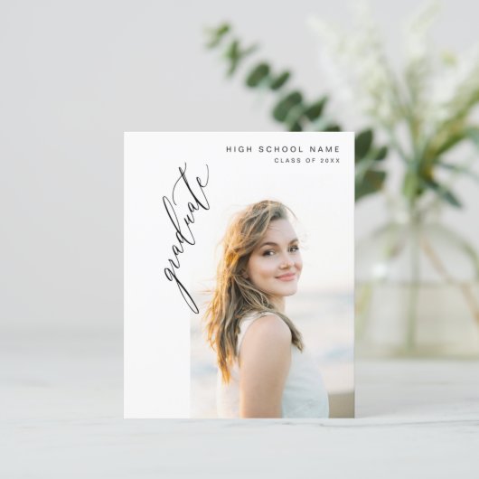 Budget Modern Trendy Fotoafstudeerfeest (Staand voorkant)