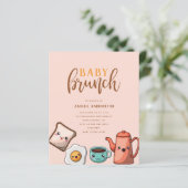 Budget Modern Typografie Kawaii Baby Brunch (Staand voorkant)