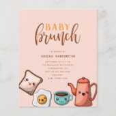 Budget Modern Typografie Kawaii Baby Brunch (Voorkant)