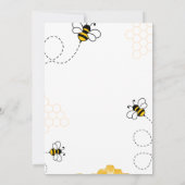 Budget modern zonnebloem baby shower kaart (Achterkant)