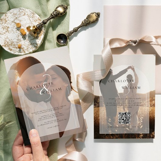 Budget Moderne 2 Faire-part de mariage photo