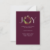 Budget Moderne aquarelle carte de Noël d'entrepris (Dos)