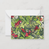 Budget Moderne aquarelle carte de Noël d'entrepris (Dos)