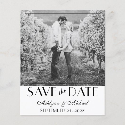 BUDGET Moderne Art Deco Foto slaat de datum op (Voorkant)