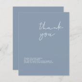 Budget Moderne Baby shower Garçon Carte de remerci (Devant / Derrière)