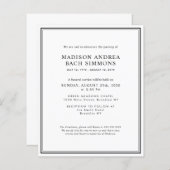 Budget Moderne Begrafenisdienst Viering van het Le (Voorkant / Achterkant)