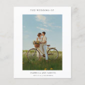 Budget Moderne Boho Eenvoudige 2 foto Huwelijksuit (Voorkant)