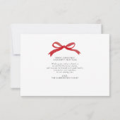 BUDGET Moderne Bow Rouge Photo Collage Carte de va (Dos)