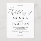 Budget Moderne Calligrafie V2 Wedding (Voorkant)