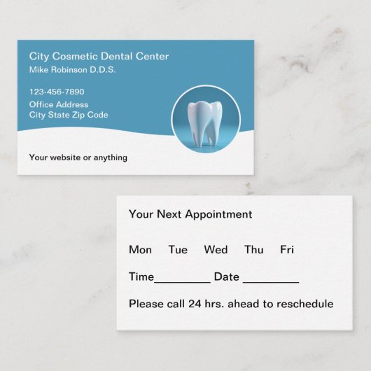 Budget moderne Cartes de visite de nomination des  (Devant / Derrière)