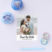 Budget Moderne Chic Foto Save The Date Custom Flyer (Enkel)