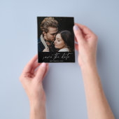 Budget Moderne Chic Foto Verticale Sla de Datum Op Flyer (Hand)