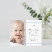 Budget Moderne Élégance Garçons Baptême Carte de r (Debout devant)