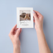 Budget Moderne Elegant Afstuderen Foto-uitnodiging Flyer (Hand)