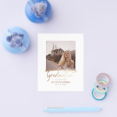 Budget Moderne Elegant Afstuderen Foto-uitnodiging Flyer (Enkel)