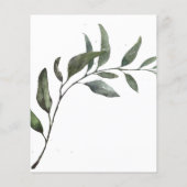 BUDGET Moderne Eucalyptus Branch Wedding (Achterkant)