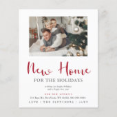 Budget Moderne Feestdagen Foto Moving Holiday Kaar (Voorkant)