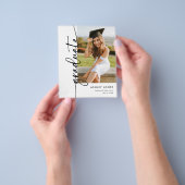 BUDGET Moderne foto Afstuderen Graduation Party Flyer (Hand)