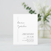 Budget Moderne foto Boho bruiloft uitnodiging (Staand voorkant)