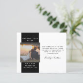 BUDGET Moderne foto bruiloft Dank je opmerking (Staand voorkant)