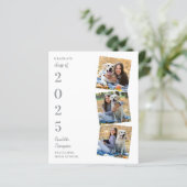 Budget Moderne Foto Collage Graduation Invitations (Staand voorkant)