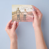 Budget Moderne Foto Horizontal 4 Effect Wedding Flyer (Hand)