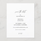 Budget Moderne Foto Verti W sparen Datum V2 Flyer (Achterkant)