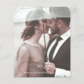 Budget Moderne Foto Vertical 4 Wedding Flyer (Achterkant)