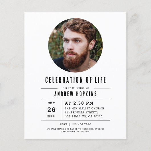 Budget Moderne foto viering van het leven (Voorkant)