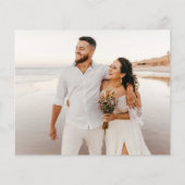 Budget Moderne Foto Wedding Bedankt (Achterkant)