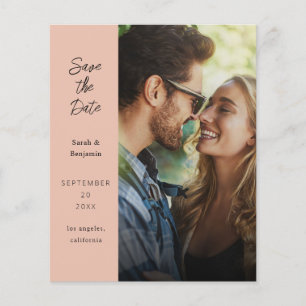 Budget Moderne Foto & Zijde Save the Date - Natuur Flyer