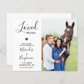 Budget Moderne Fotopaard Wedding Save the Date (Voorkant / Achterkant)