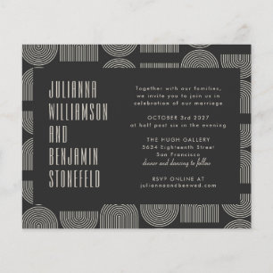 Budget Moderne Geometric Black Arch Lines Weddensc