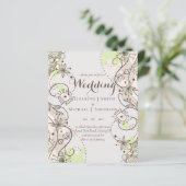 BUDGET Moderne Jardin Feuilles Faire-part de maria (Debout devant)